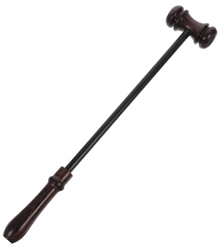 Martillo de juez de madera con agarre cómodo, martillo práctico de diseño delicado for abogados, subastadores, jueces y ejecutivos
