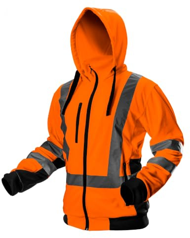 Neo 81-746 ORANGE säkerhetsjacka varningsskydd tröja professionell jacka varningsjacka skyddsjacka mäns jacka arbetsjacka varningsjacka jacka arbetstr