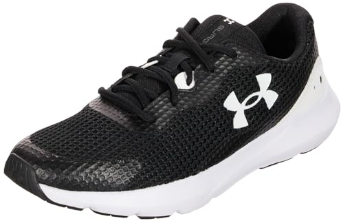 Under Armour Homme Ua Surge 3 Chaussures de course, Black White White, 40 EU