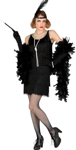 W WIDMANN MILANO Party Fashion - Costume da Flapper Charleston anni '20, abito con frange, costumi in maschera