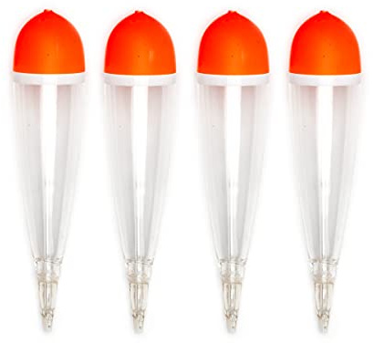 TwinCatch Raubfisch Posen Hechtposen Set 4 Stück 25 g Klar Clear Posen Durchlaufposen Raubfischposen