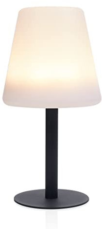 Smartwares OSL-50012 Lámpara solar de sobremesa - Uso en interiores o exteriores - También recargable mediante cable USB incluido - Intensidad variable - Luz blanca cálida