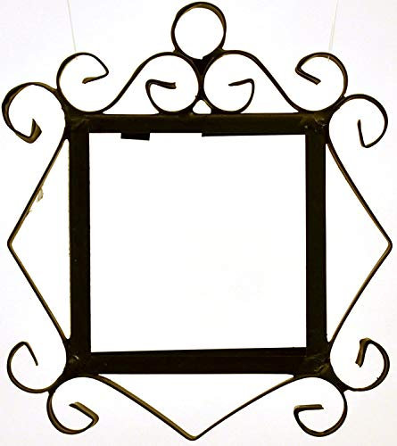 Piastrelle, lettere e cornici in ceramica dipinta a mano con numeri civici, lettere e cornici, 15 cm x 4,8 cm (telaio in metallo nero con 3 mattonelle)