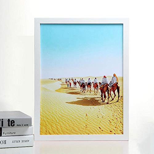 XQSSB Bilderrahmen Fotorahmen Modern Massivholz Hängende Wand Weiß A4 Kann 21X29,5cm Setzen