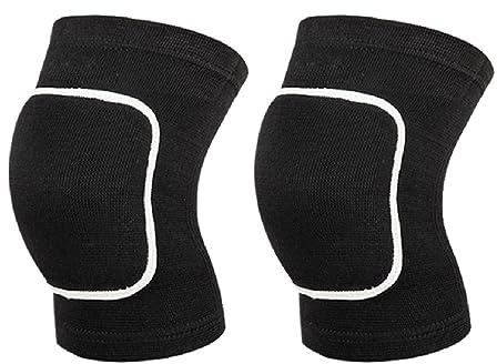 Tadipri Knee Pads Dance Ligaments, Crashproof Cotton Knee Pads, Children's Knee Pads for Dancing Cycling Running Football Volleyball Skating Skiing (Black M)