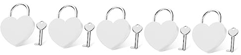 DOITOOL 5 Stücke Schlösser Für Koffer Rucksack Vorhängeschlösser Mit Schlüssel Lock Schmuck Box Reise