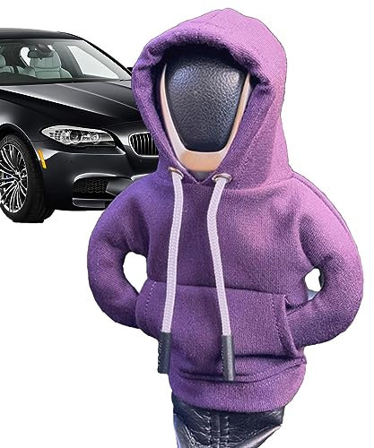 Fivetoo Schaltknauf Hoodie - Lustiger Pullover-Hoodie für Auto-Shifter - Weiche und verstellbare Schalthebelabdeckung und Schaltknaufabdeckung, niedliches Autozubehör für den Innenraum von Frauen