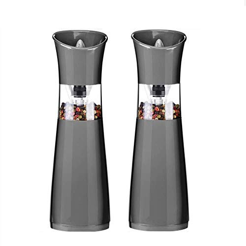 RWRAPS Set macinapepe e Sale elettrici Professionali, macinapepe e macinasale alimentati a Batteria, capacità Elevata, macinatura Regolabile