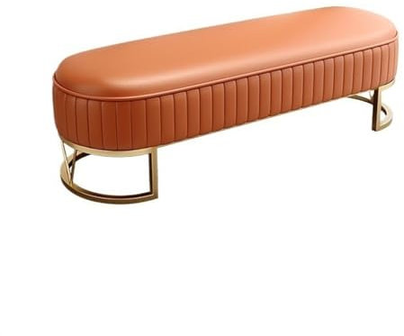 Ende der Bettbank Home Einfacher Nachttischhocker, Schlafzimmersofahocker, Nachttischhocker, PU-Lederkissen, Schuhwechselbank Innenbank für Wohnzimmer/Schlafzimmer/Bettende ( Color : C , Size : 160*45