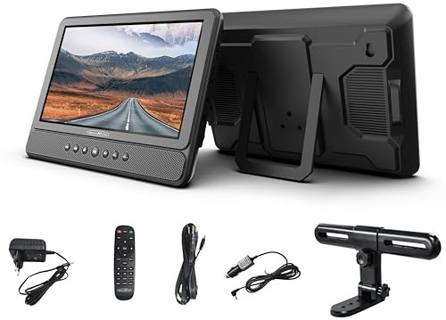 Reflexion Twin Monitor, tragbarer DVD Player für das Auto, 10.1 (25,6 cm) Zoll LCD-Bildschirm mit Haltegurt, Stereo, Elektronisches Antischocksystem, Auto Fernseher