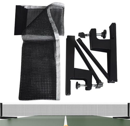 Tischtennisnetz, Pong -Nettoersatz | Schraubenklemme Post Kit | Hochelastizitätsspiele, Ersatz, Training von Zubehör für Amateur -Athletenwettbewerb
