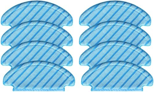 N10 Wischpads aus Mikrofaser, für ECOVACS DEEBOT OZMO N10 Plus/ T8/ T8+/ T8 AIVI/ T9/ T9 MAX/ N8 Pro Staubsauger Wischtücher, 8 Stück Mikrofaser-Pad