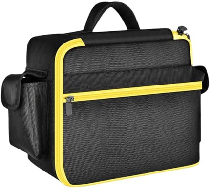 CHENZILIN Cordless Tool Storage Holder Organizers Protective Case for 20V Tire Inflator with Pocket Air Compressor Carrying Bag
