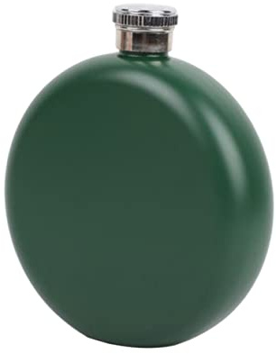 Gatuida Bouteille De Whisky Ronde Avec Couvercle Plat Flasque Acier Inoxydable Étanche Pour Poche Et Sacoche à Dos Pour Hommes Femmes