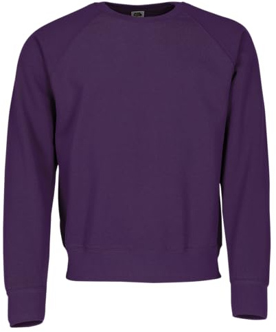 Fruit of the Loom Classic Raglan Sweat Sweatshirt + Web-Textilien24 Beutel