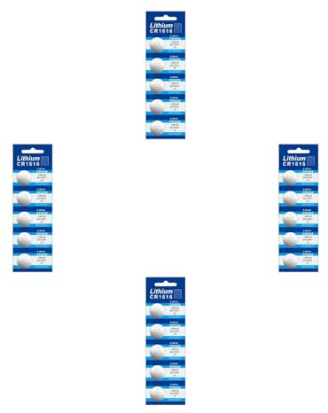Pilas de botón de litio CR1616 de 3 V, fuente de alimentación de larga duración para relojes y pilas de botón de juguete, 5 unidades / 10 unidades