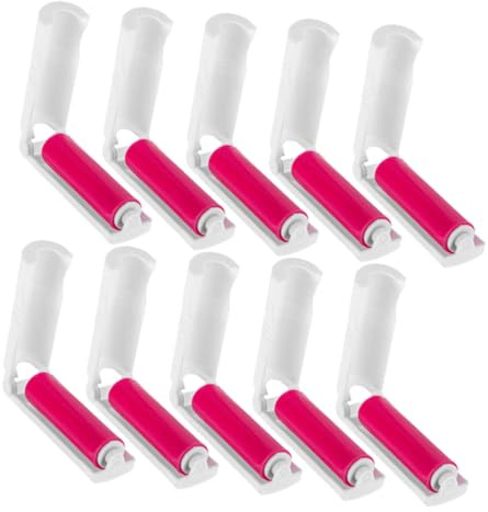 ifundom 20pcs Mini Lint Roller for Travel Portable Reusable Sticky Roller for Clothes Carpet Couch Car Home Use