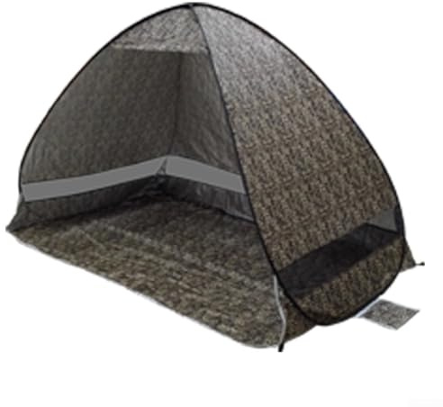 Toldo de refugio con instalación rápida y diseño ligero, adecuado para acampar al aire libre, playa, pesca y protección contra el viento (estampado de leopardo)