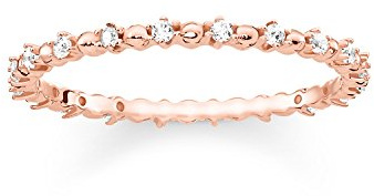 THOMAS SABO Damen-Ringe zum Jahrestag 925 Sterlingsilber mit '- Ringgröße 56 TR2153-416-14-56