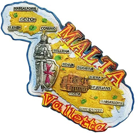 Gozo Malta Resina 3d Forte Calamita da Frigorifero Souvenir Regalo Turistico Magnete Cinese Fatto A Mano Creativo Decorazione Casa e Cucina Adesivo Magnetico