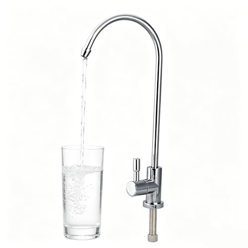 Robinets Cuisine Osmose Inverse en Acier Inoxydable, Robinet Cuisine d'Eau Potable, 1/4 Ro Filtre à Eau Potable Pour Filtres à Eau, Adoucisseurs d'Eau, Machine d'Électrolyse