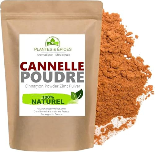 Cannelle de Ceylan Certifiée en Poudre 100% Naturel - Sachet Fraîcheur Hermétique Refermable (250g)