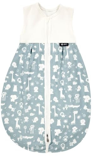Alvi Schlafsack Baby Mäxchen light I leichter Babyschlafsack ärmellos I Sommerschlafsack Baby, Jungen und Mädchen I 100% Baumwolle I Schlafsack Kinder atmungsaktiv und waschbar I TOG 0,5