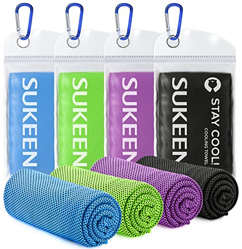 Kühltuch Set, kühlendes Handtuch Kühltücher Hals, Handtuch kühlend, Cooling Towel, Kühltücher Sport, Kühlendes Tuch, Eishandtücher für Wandern, Laufen, Tennis, Reisen,