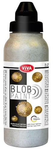 Viva Decor Blob Paint 280 ml Metallic Glitter für Leinwand Fliesen glänzend