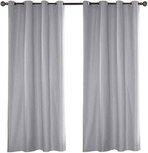 ele ELEOPTION Cortina de Exterior Impermeable, Opaca, Resistente al Viento, Protección UV, para Balcón, Jardín o Patio (4 Pieza 137 x 213cm, Gris Claro)