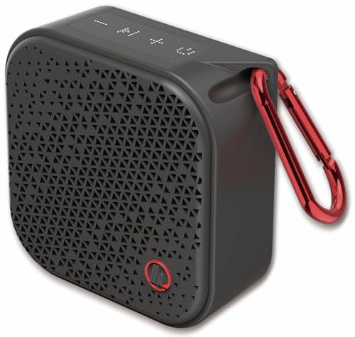 Hama Bluetooth Speaker Pocket 2.0 Waterproof (Compact, Small Bluetooth Box, IPX7 Music Box Waterproof, 14 Hours Playtime, AUX, Hands Calling, 3.5 W, Lightweight Speaker with Carabiner) Black