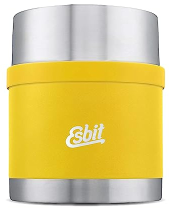 Esbit Thermobehälter Sculptor für Essen - Warmhaltebehälter 500 ml in Sunshine Yellow - aus Edelstahl für warme und kalte Speisen | ine Yellow - aus Edelstahl für warme und kalte Speisen