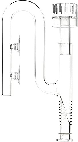 JARDLI Mini Lily Pipe Inflow with Surface Skimmer for Nano Aquarium (17mm for 16/22mm (5/8'' i.d.) tubing)