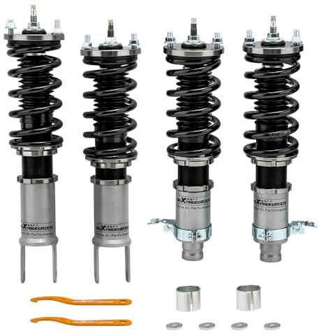 maXpeedingrods 24 amortisseurs à ressorts réglables pour jambe de suspension CRX Civic 1988 1989 1990 1991