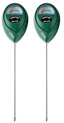 IUSEIT Soil Moisture Meter,Soil Hygrometer for Plants, Soil Water Gauge Meter Indoor Outdoor, Soil Moisture Sensor for Garden, Lawn, Farm Plants Care(2 Pack)