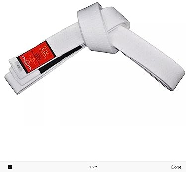 Grapple Kings White Belts - Belt for Beginners - Durable and Comfortable - Perfect for Training and Competitions - White Belt for Men