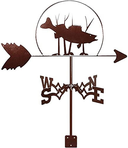 Wetterfahne, Wetterfahne, Messwerkzeuge, Wetterhahn, Richtungsanzeiger, Gartenstecker, Kunst-Dekor, Edelstahl, für Terrasse, Hof, Ornament-Dekoration