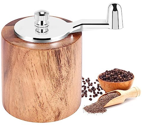 FutureHight Moulin à poivre manuel à manivelle avec rotor en céramique classique et réglable
