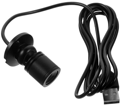 IWOWHERO Mini Led Spotlight for Indoor Use 1w Adjustable Angle Black for Display Cabinet and Jewelry Showcase 5v Plug Neutral White Light