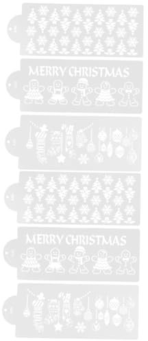 VILLCASE 2sätze Teiliges Von Kunststoffschablonen Für Kuchendekoration Vielseitige Backwerkzeuge Für Kreative Tortengestaltung Für Weihnachten Und Besondere Anlässe