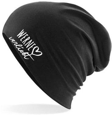 Huuraa Beanie Werne verliebt Geschenk Black Werne Präsent
