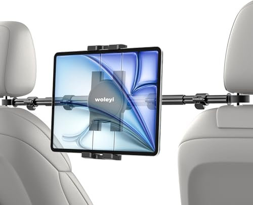 woleyi - Soporte para tablet de coche, para iPad, Pro Air Mini, Galaxy, teléfono, 4-12,9