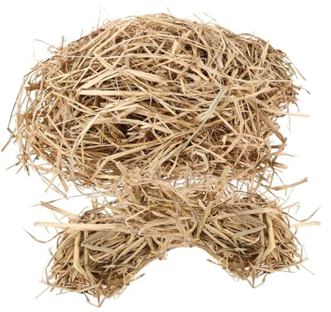 Hühnernistkasten Zerkleinertes Stroh 1 Satz 250g für Saubere Eier | Stroh Einstreu für Hühnernester, Schützt Eier vor Druck, Spart Reinigung, Geeignet für Stall