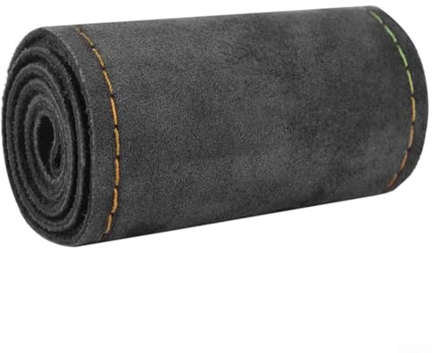 Funda para volante de piel de gamuza, antideslizante, para disfrutar del placer de bricolaje