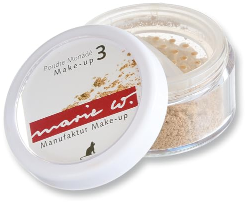 Marie w. - Make Up Puder Nr. 3, ergiebiges Puder-Make-up für den mittleren Teint - vegane Naturkosmetik - 5 g
