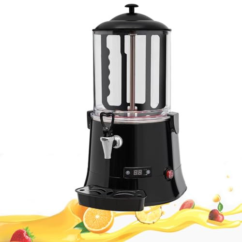 10 Liter Commercial Hot Chocolate Maker Machine, Electric Chocolate Beverage Making Machine, Hot Beverage Warmer, Chocolate Thermostatic Heating Dispenser,220V