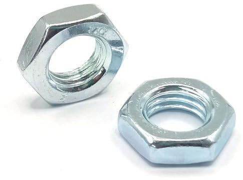 Flachmutter DIN 439 mit Feingewinde - Stahl verzinkt (M14 x 1,5, 5 Stück)