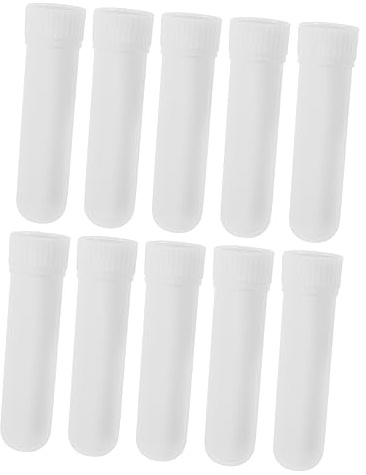 Healeved 10pcs Essential Oil Sticks Cotton Core White Aromatherapy Tubes for Portable Fragrance Diffuser Suitable for Home and Travel Use