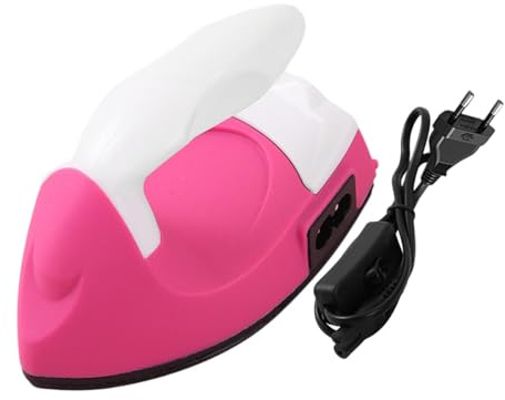 Baoblaze Mini-Bügeleisen, elektrisch, Mehrzweck-Heißpressmaschine, klein für Handwerk, Schuhe, Rot