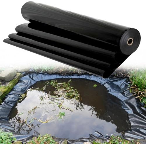 Hochdichte Polyethylen-flexible Auskleidung für Springbrunnen Teich Schwimmbad UV- und reißfeste Teichfolie für Garten Hochbeet Aquagart (Größe)